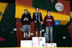 Cliffhanger 2012 - IFSC Junior Male Podium